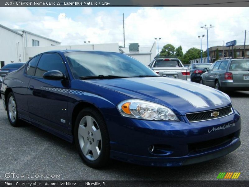 Laser Blue Metallic / Gray 2007 Chevrolet Monte Carlo SS
