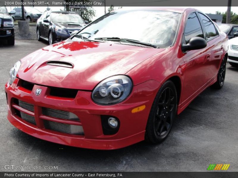 Flame Red / Dark Slate Gray 2004 Dodge Neon SRT-4