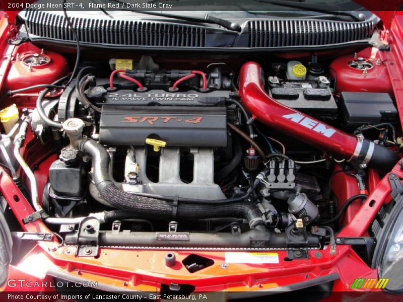 Flame Red / Dark Slate Gray 2004 Dodge Neon SRT-4