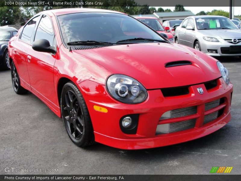 Flame Red / Dark Slate Gray 2004 Dodge Neon SRT-4
