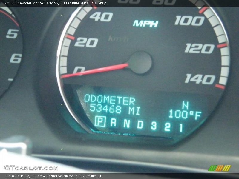 Laser Blue Metallic / Gray 2007 Chevrolet Monte Carlo SS