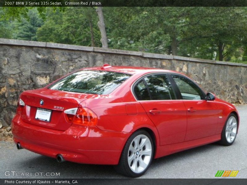 Crimson Red / Black 2007 BMW 3 Series 335i Sedan