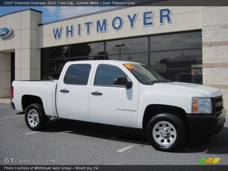 Summit White / Dark Titanium Gray 2007 Chevrolet Silverado 1500 Crew Cab