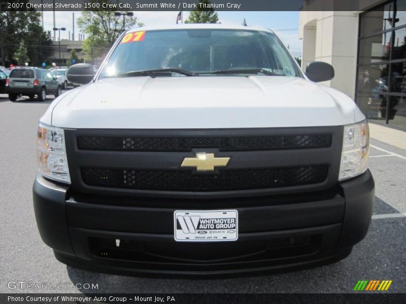 Summit White / Dark Titanium Gray 2007 Chevrolet Silverado 1500 Crew Cab