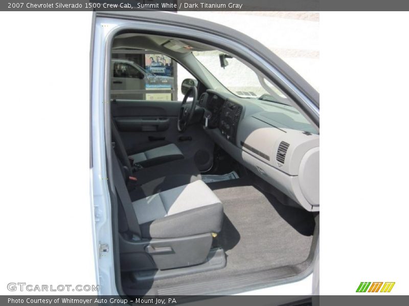 Summit White / Dark Titanium Gray 2007 Chevrolet Silverado 1500 Crew Cab