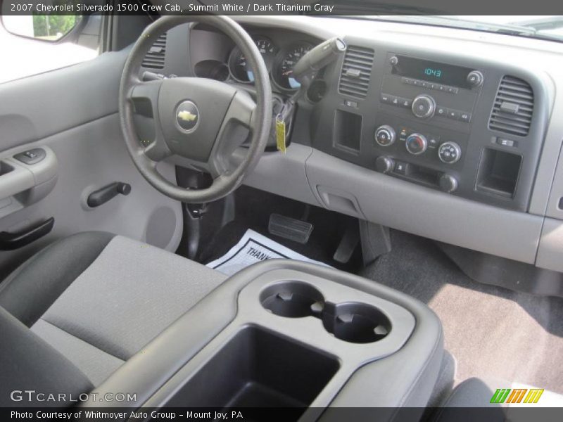 Summit White / Dark Titanium Gray 2007 Chevrolet Silverado 1500 Crew Cab
