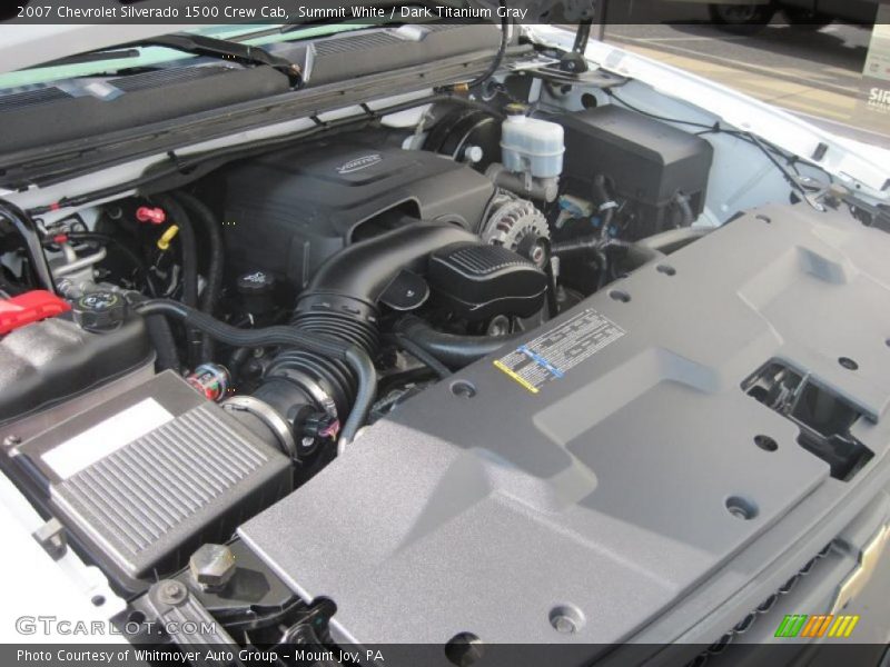 Summit White / Dark Titanium Gray 2007 Chevrolet Silverado 1500 Crew Cab