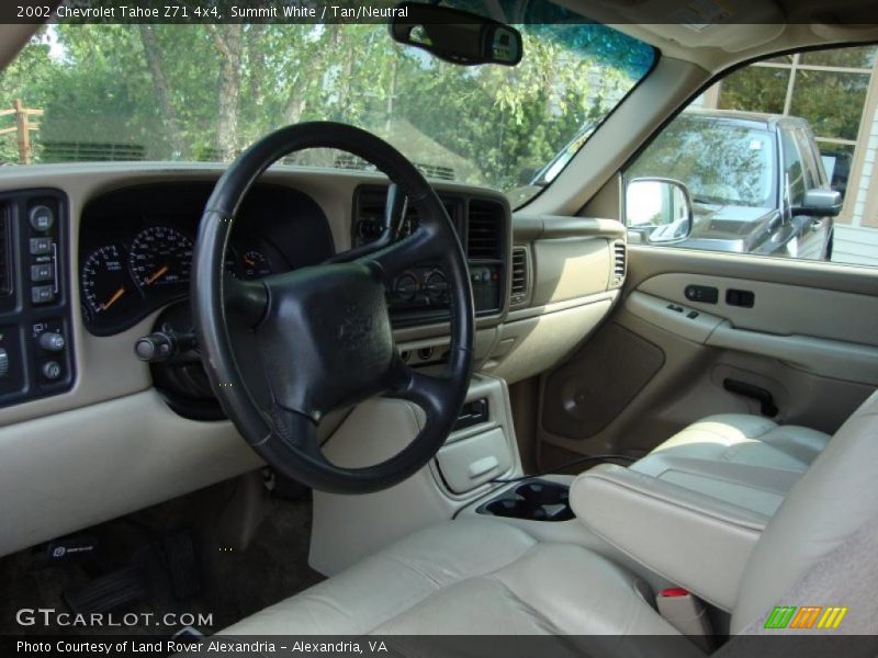 Summit White / Tan/Neutral 2002 Chevrolet Tahoe Z71 4x4