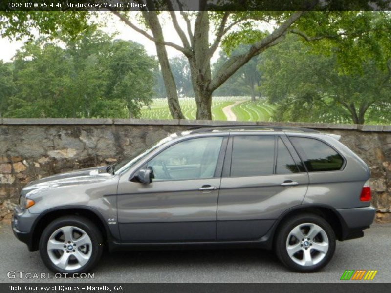 Stratus Grey Metallic / Beige 2006 BMW X5 4.4i