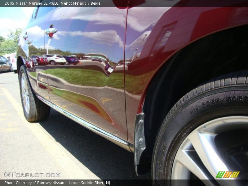 Merlot Metallic / Beige 2009 Nissan Murano LE AWD