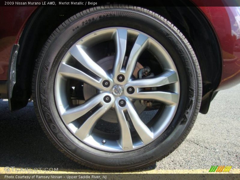 Merlot Metallic / Beige 2009 Nissan Murano LE AWD