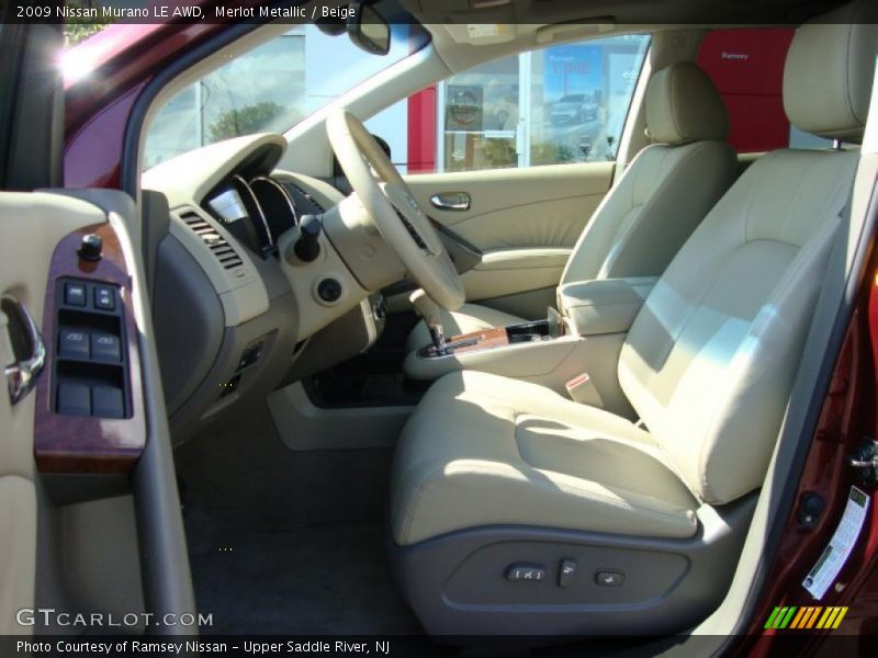 Merlot Metallic / Beige 2009 Nissan Murano LE AWD