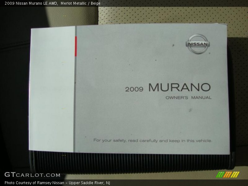 Merlot Metallic / Beige 2009 Nissan Murano LE AWD