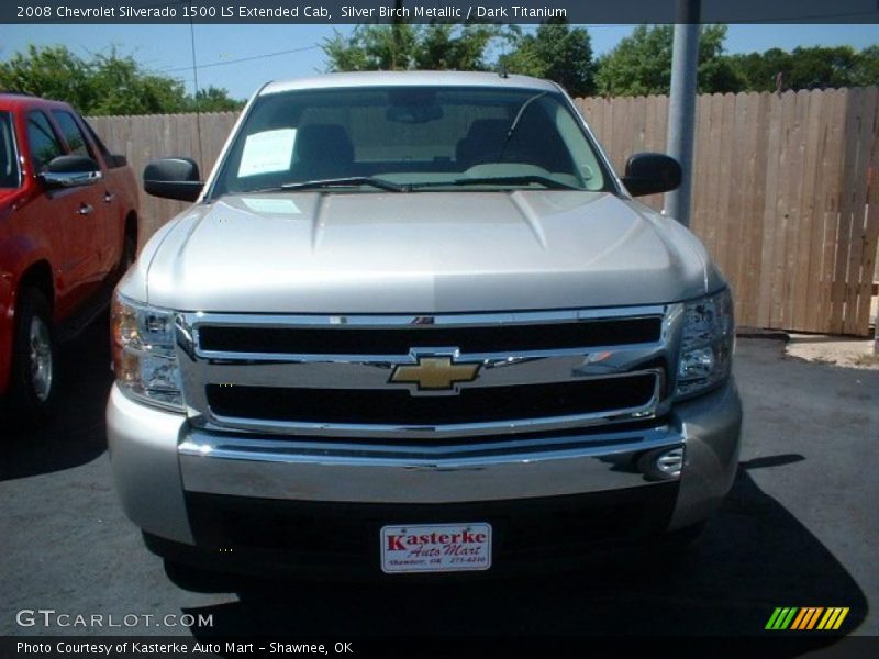 Silver Birch Metallic / Dark Titanium 2008 Chevrolet Silverado 1500 LS Extended Cab