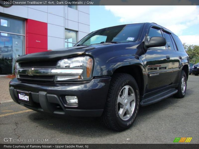 Dark Gray Metallic / Gray 2003 Chevrolet TrailBlazer LT 4x4