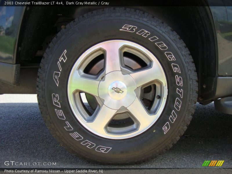 Dark Gray Metallic / Gray 2003 Chevrolet TrailBlazer LT 4x4