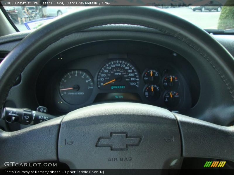 Dark Gray Metallic / Gray 2003 Chevrolet TrailBlazer LT 4x4