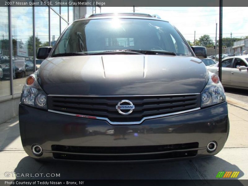 Smoke Gray Metallic / Beige 2007 Nissan Quest 3.5 SE