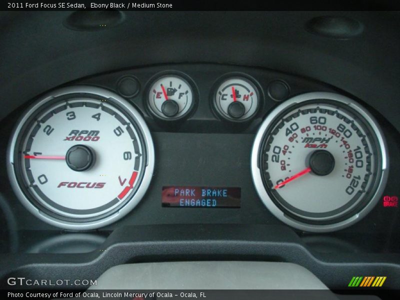 Ebony Black / Medium Stone 2011 Ford Focus SE Sedan
