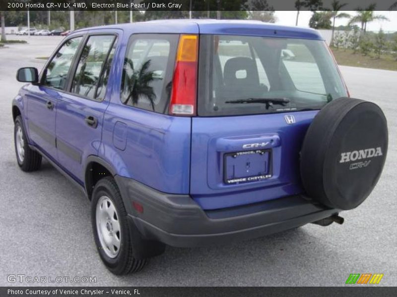 Electron Blue Pearl / Dark Gray 2000 Honda CR-V LX 4WD