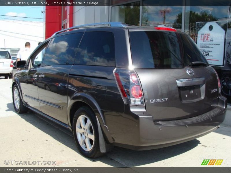 Smoke Gray Metallic / Beige 2007 Nissan Quest 3.5 SE
