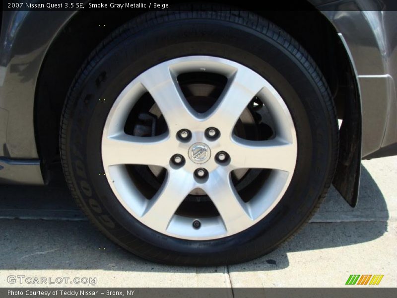 Smoke Gray Metallic / Beige 2007 Nissan Quest 3.5 SE
