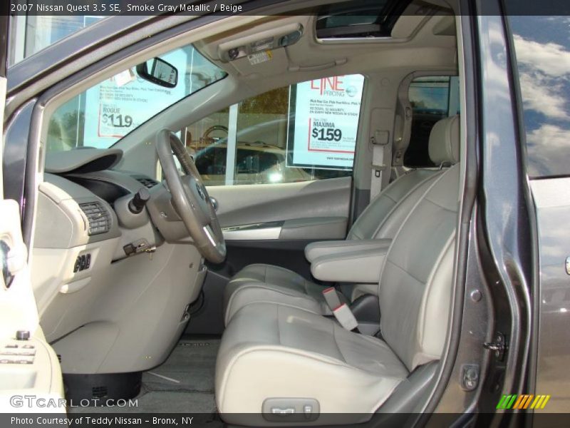 Smoke Gray Metallic / Beige 2007 Nissan Quest 3.5 SE