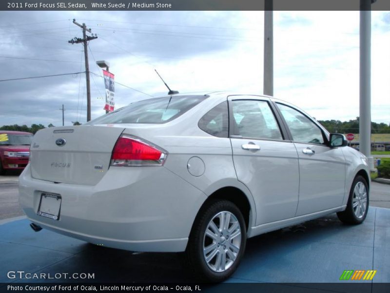 White Suede / Medium Stone 2011 Ford Focus SEL Sedan