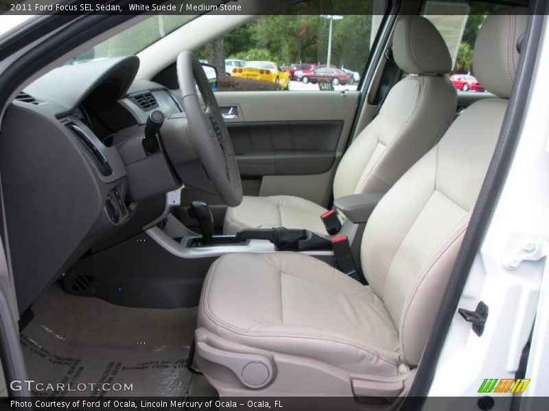 White Suede / Medium Stone 2011 Ford Focus SEL Sedan