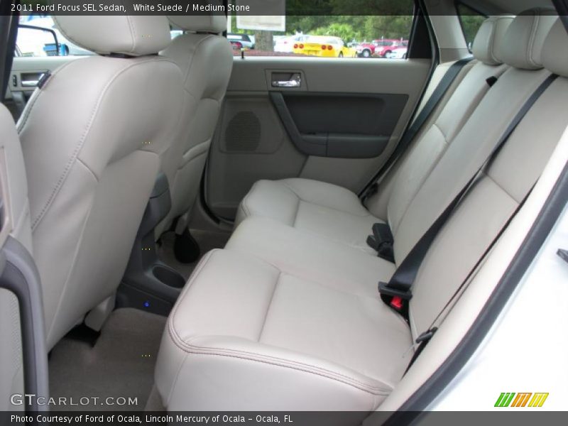 White Suede / Medium Stone 2011 Ford Focus SEL Sedan