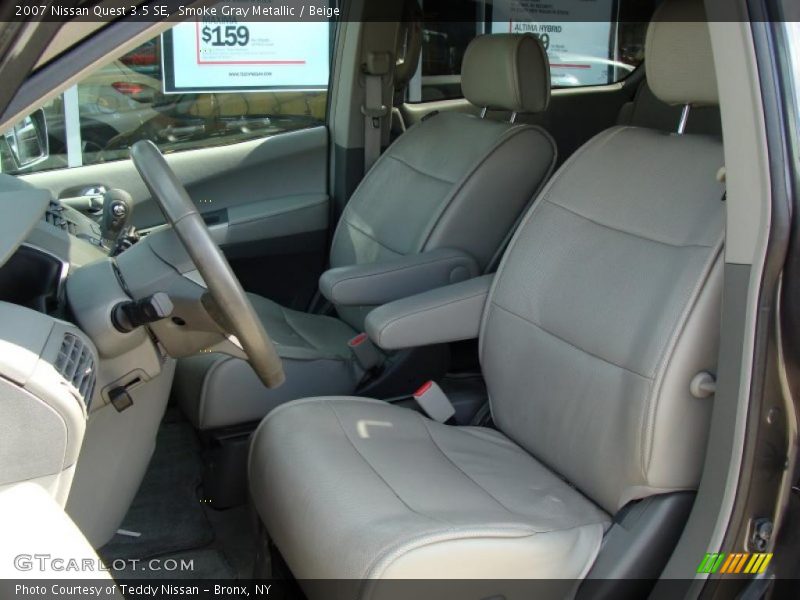 Smoke Gray Metallic / Beige 2007 Nissan Quest 3.5 SE