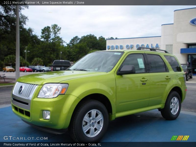 Lime Squeeze Metallic / Stone 2011 Mercury Mariner I4