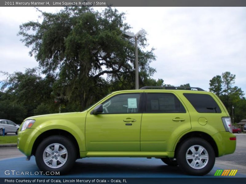 Lime Squeeze Metallic / Stone 2011 Mercury Mariner I4