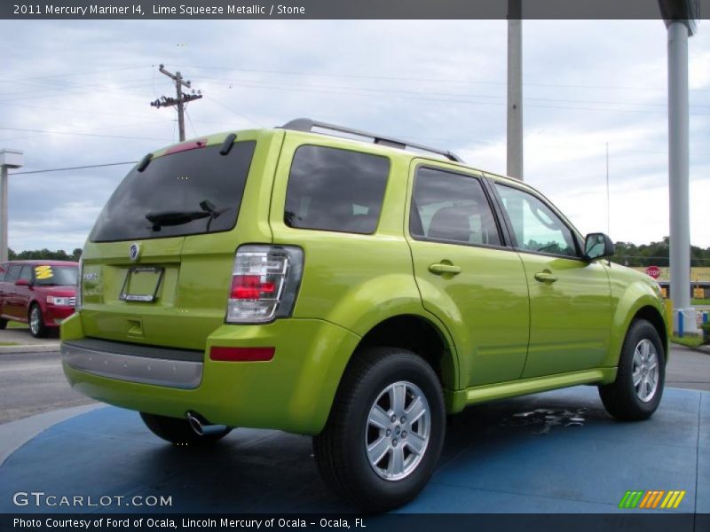 Lime Squeeze Metallic / Stone 2011 Mercury Mariner I4