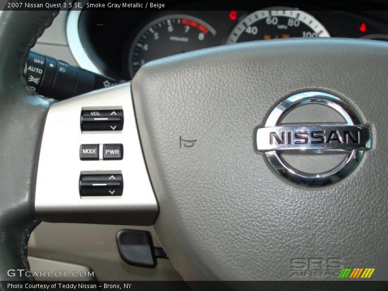Smoke Gray Metallic / Beige 2007 Nissan Quest 3.5 SE