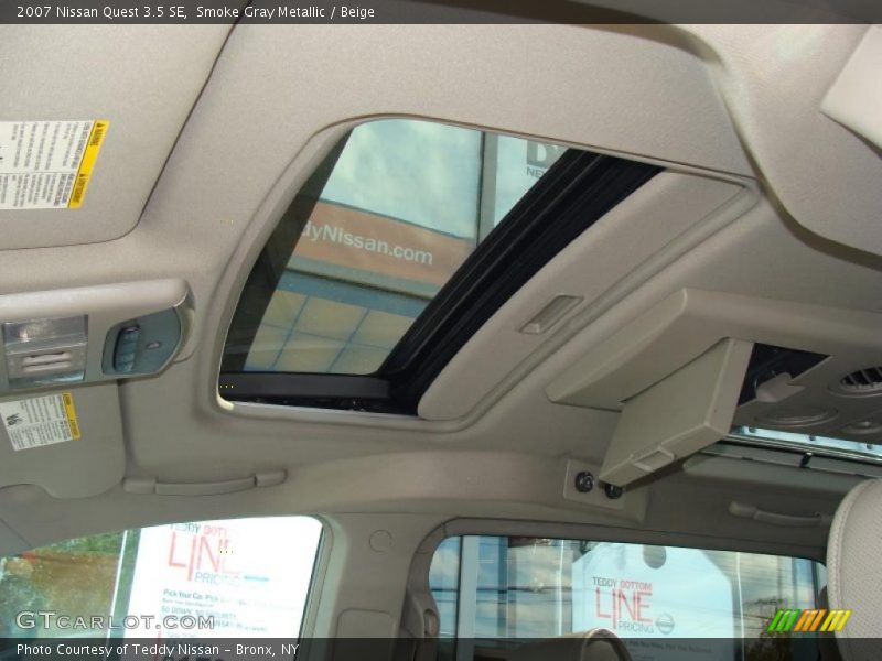 Smoke Gray Metallic / Beige 2007 Nissan Quest 3.5 SE