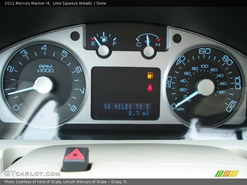 Lime Squeeze Metallic / Stone 2011 Mercury Mariner I4