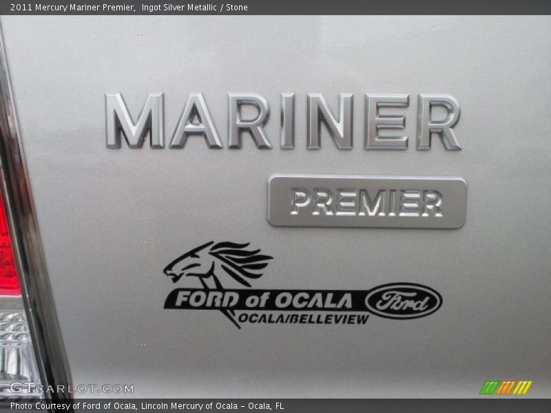 Ingot Silver Metallic / Stone 2011 Mercury Mariner Premier