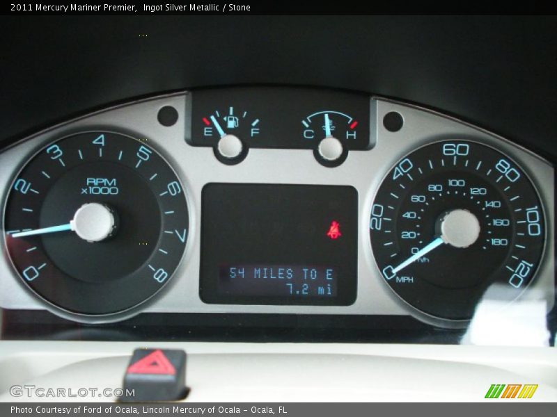Ingot Silver Metallic / Stone 2011 Mercury Mariner Premier