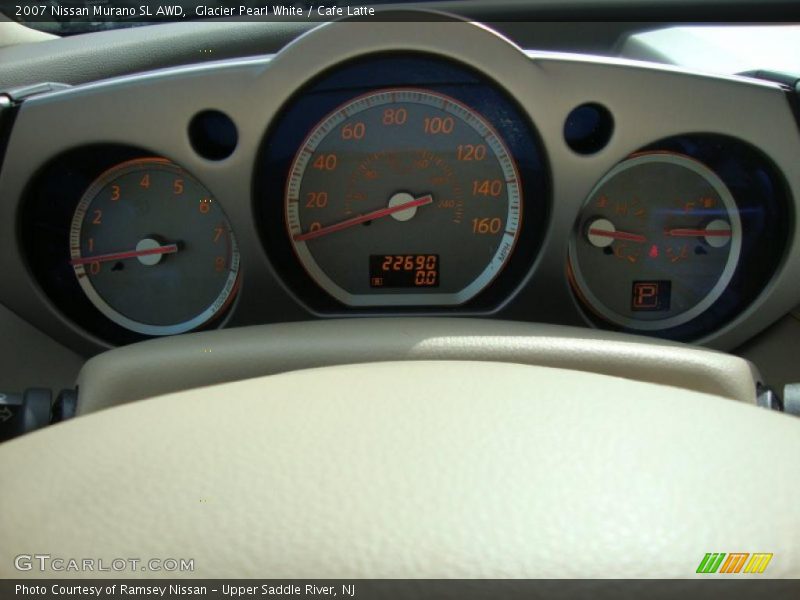 Glacier Pearl White / Cafe Latte 2007 Nissan Murano SL AWD
