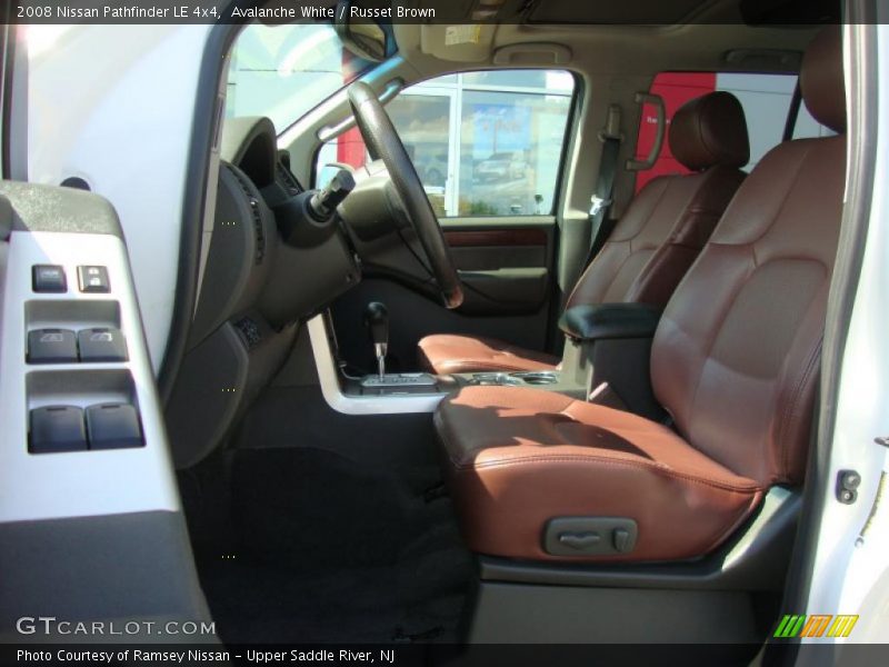 Avalanche White / Russet Brown 2008 Nissan Pathfinder LE 4x4