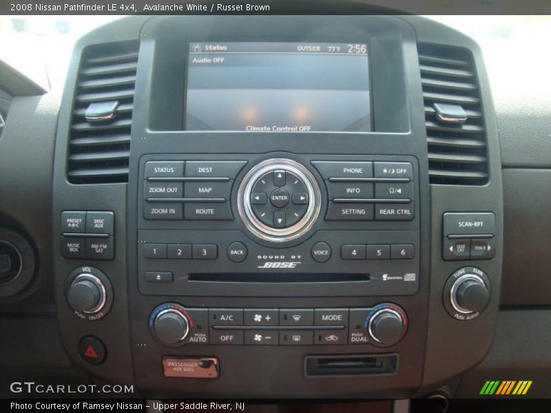 Avalanche White / Russet Brown 2008 Nissan Pathfinder LE 4x4