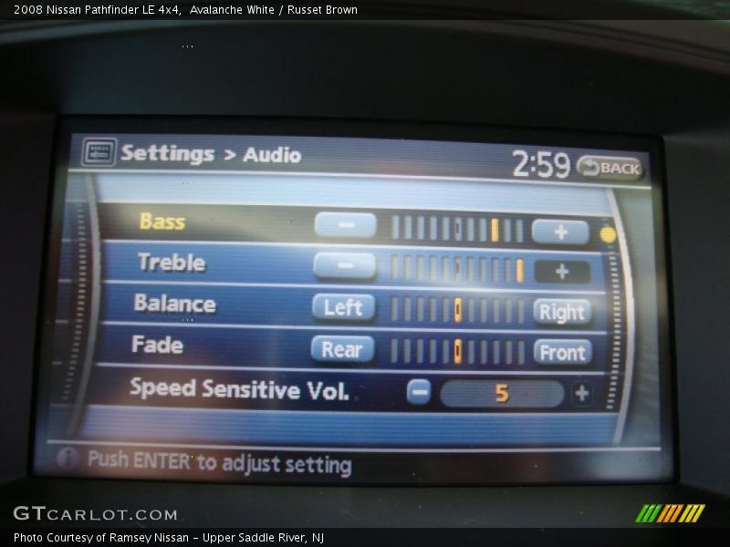 Avalanche White / Russet Brown 2008 Nissan Pathfinder LE 4x4
