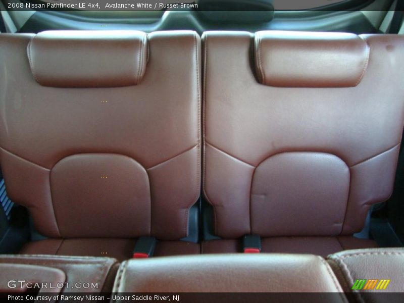 Avalanche White / Russet Brown 2008 Nissan Pathfinder LE 4x4