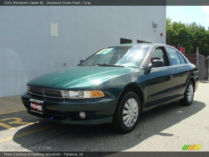 Sherwood Green Pearl / Gray 2001 Mitsubishi Galant ES