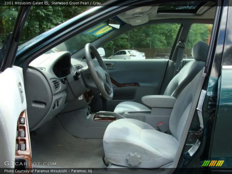 Sherwood Green Pearl / Gray 2001 Mitsubishi Galant ES