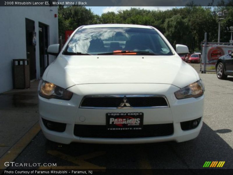 Wicked White / Black 2008 Mitsubishi Lancer ES