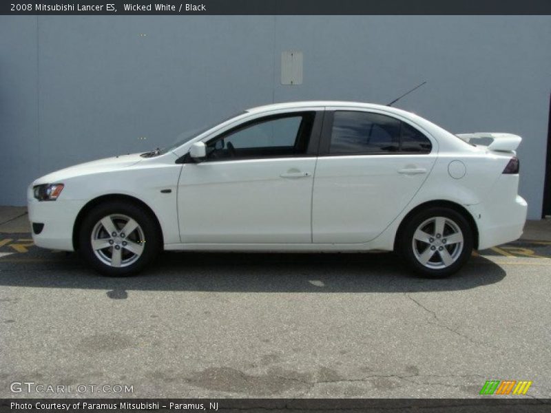 Wicked White / Black 2008 Mitsubishi Lancer ES