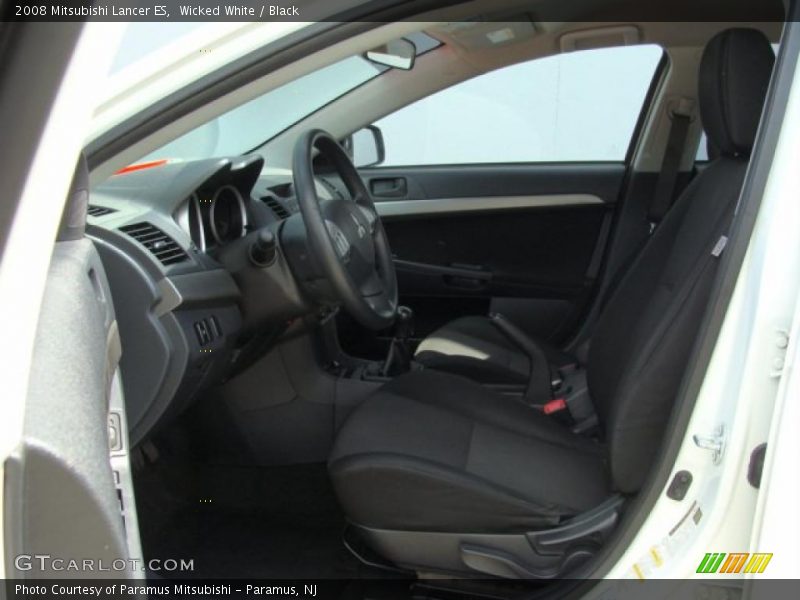 Wicked White / Black 2008 Mitsubishi Lancer ES