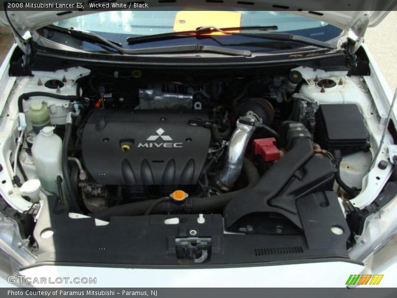 Wicked White / Black 2008 Mitsubishi Lancer ES